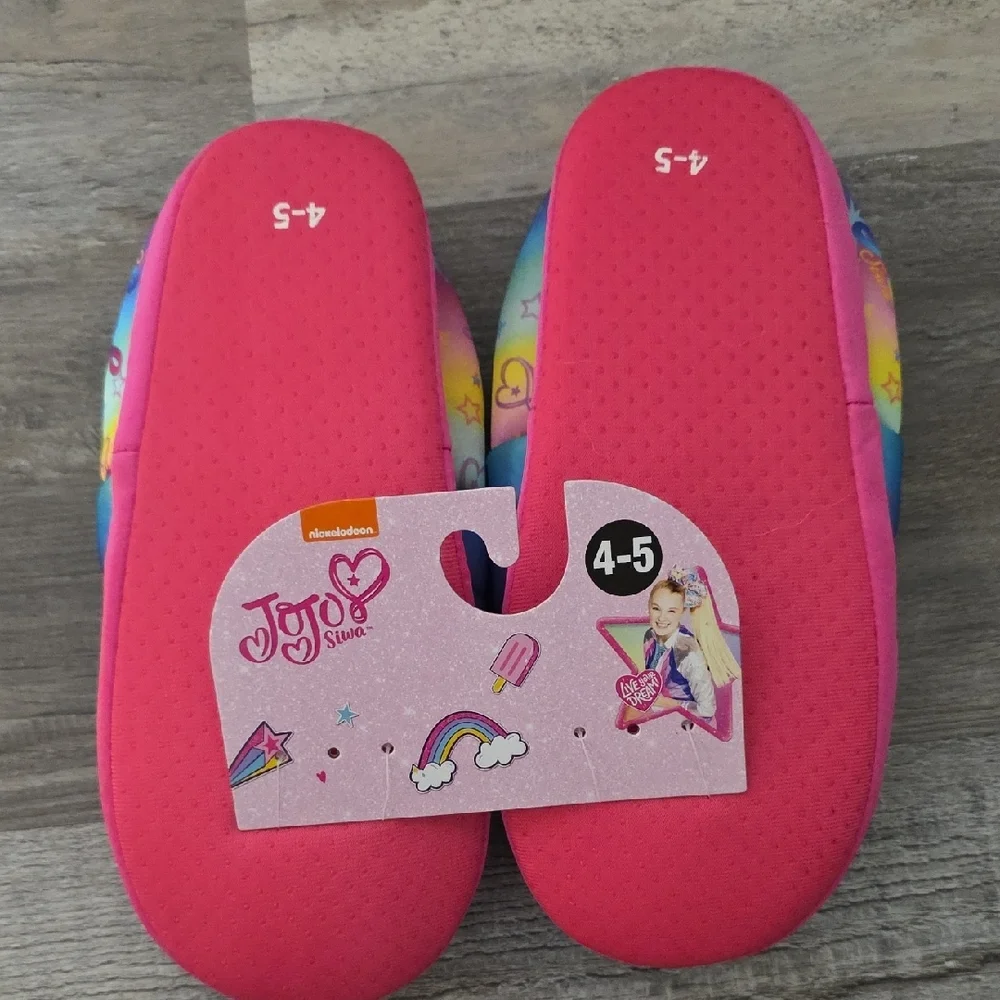 Nickelodeon Kids Slippers - Rainbow and Pink